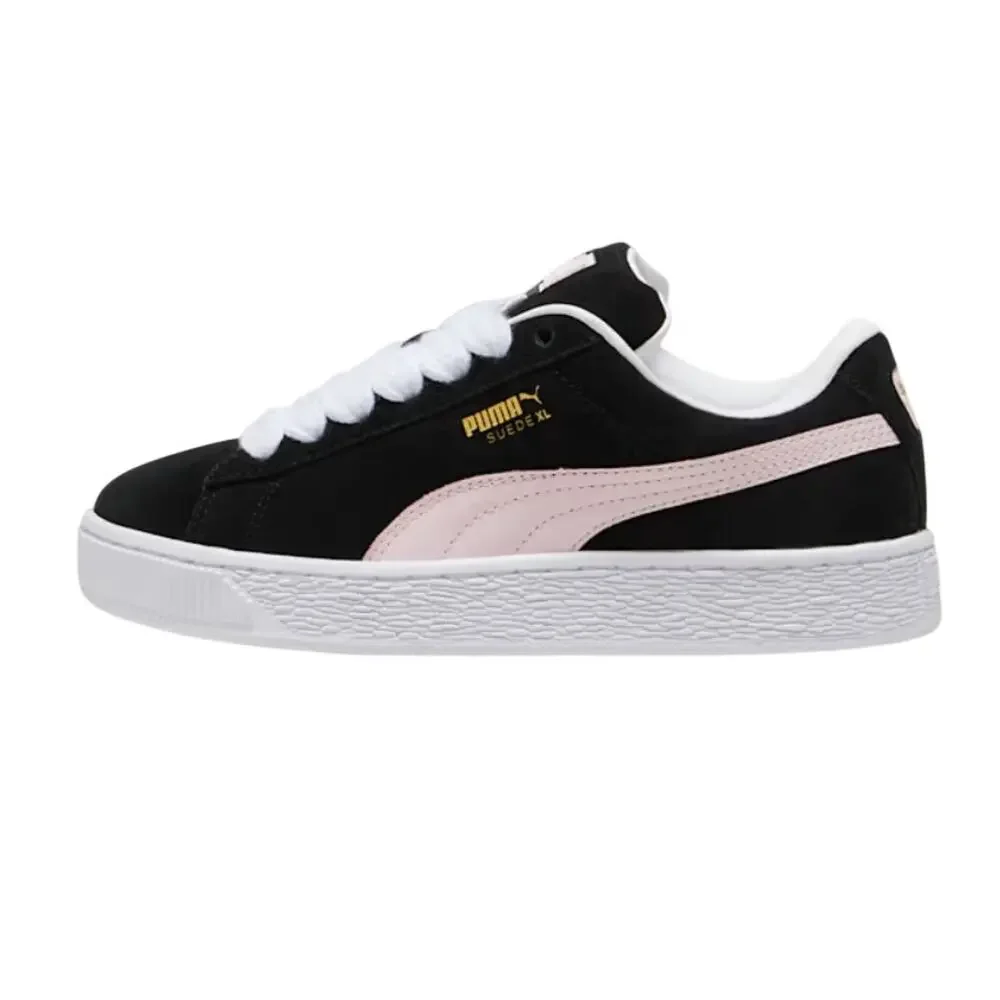 Puma Women's Black-Whisp Of Pink Suede XL Sneakers Size 8.5